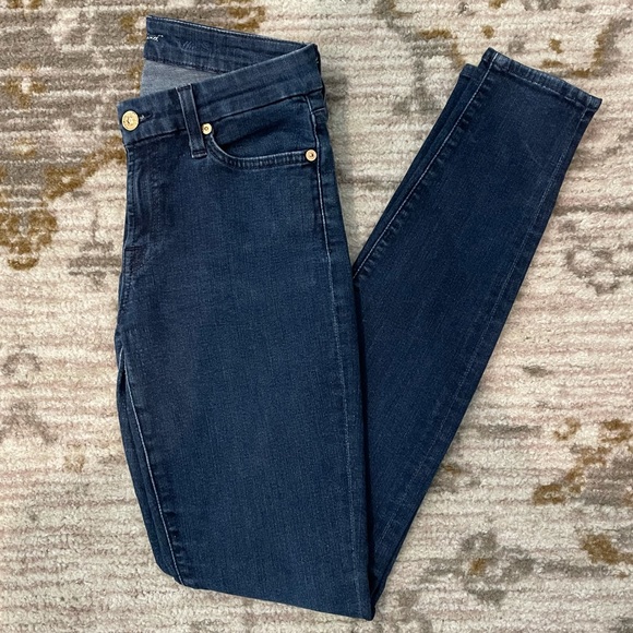7 For All Mankind - Dark - Skinny - Picture 3 of 5